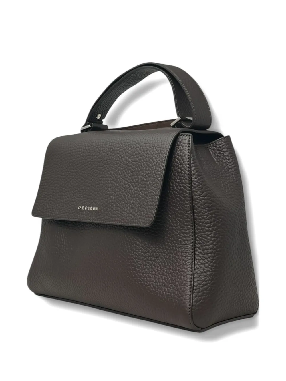 Orciani Sveva Flap medium leren schoudertas Bruin