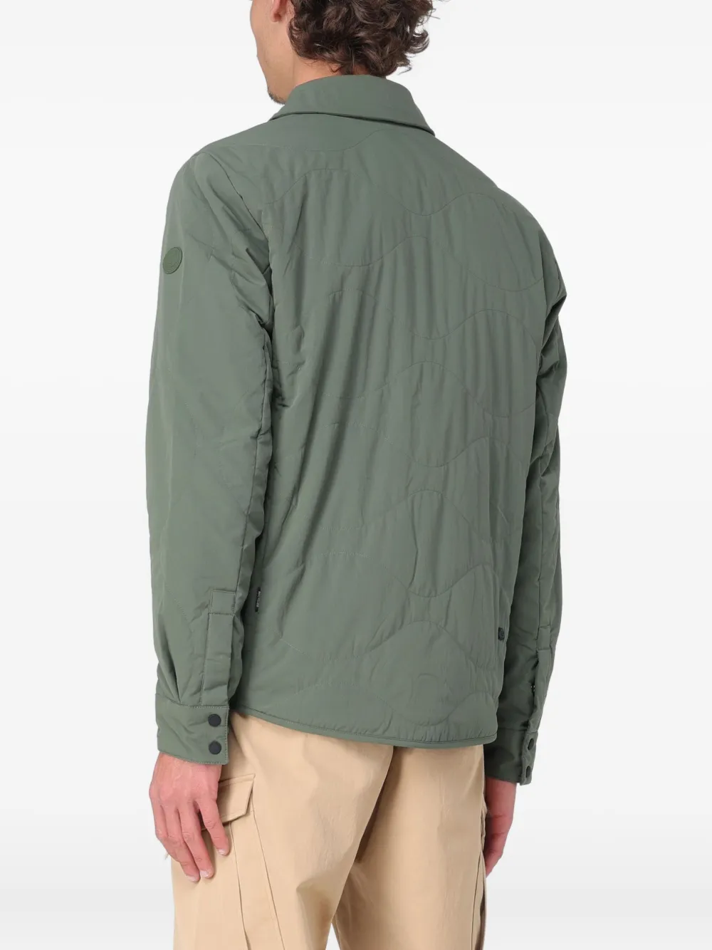 Save The Duck Quilted Pocket Jacket In Green