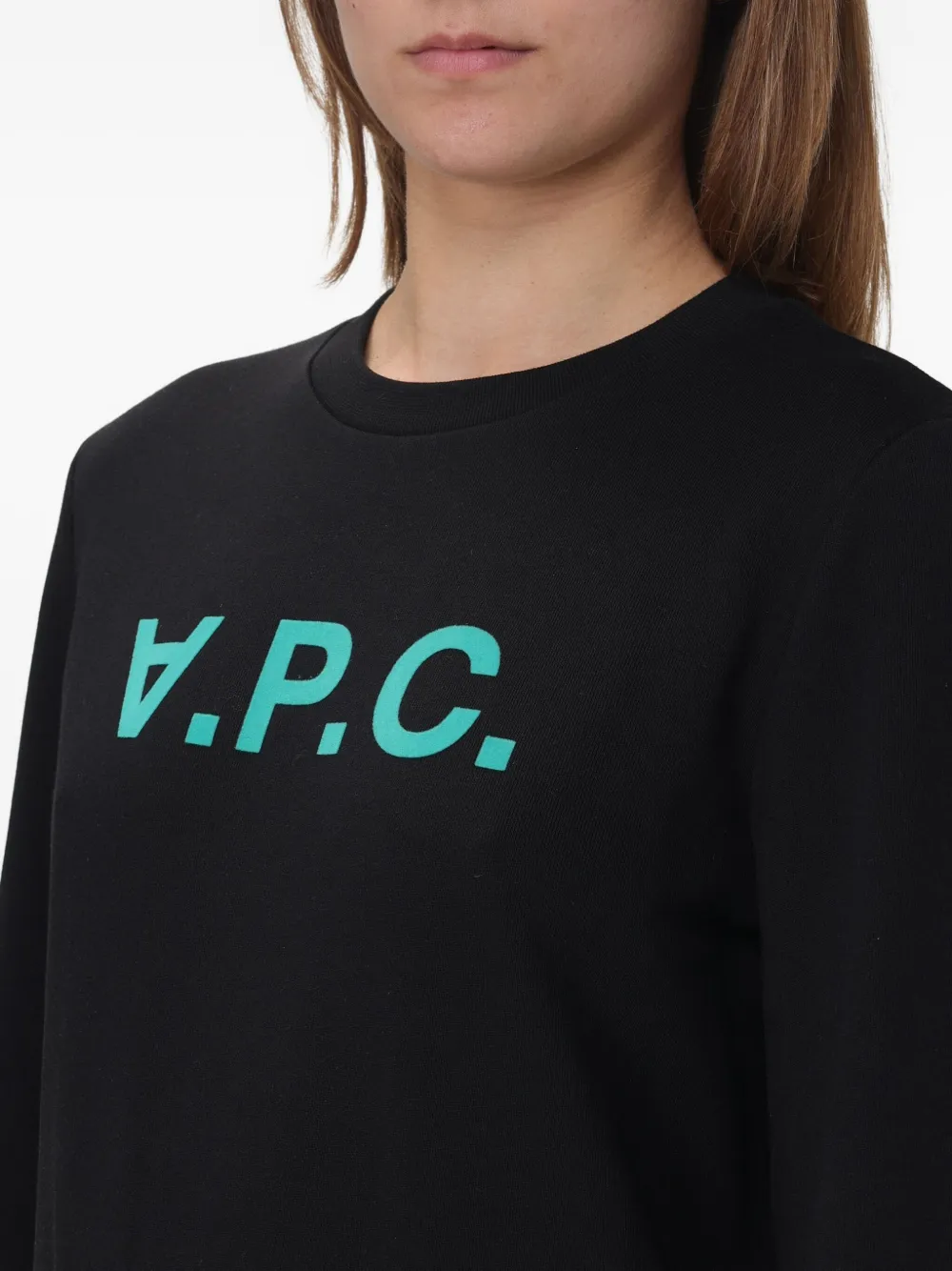 A.P.C. Sweater met logo Zwart