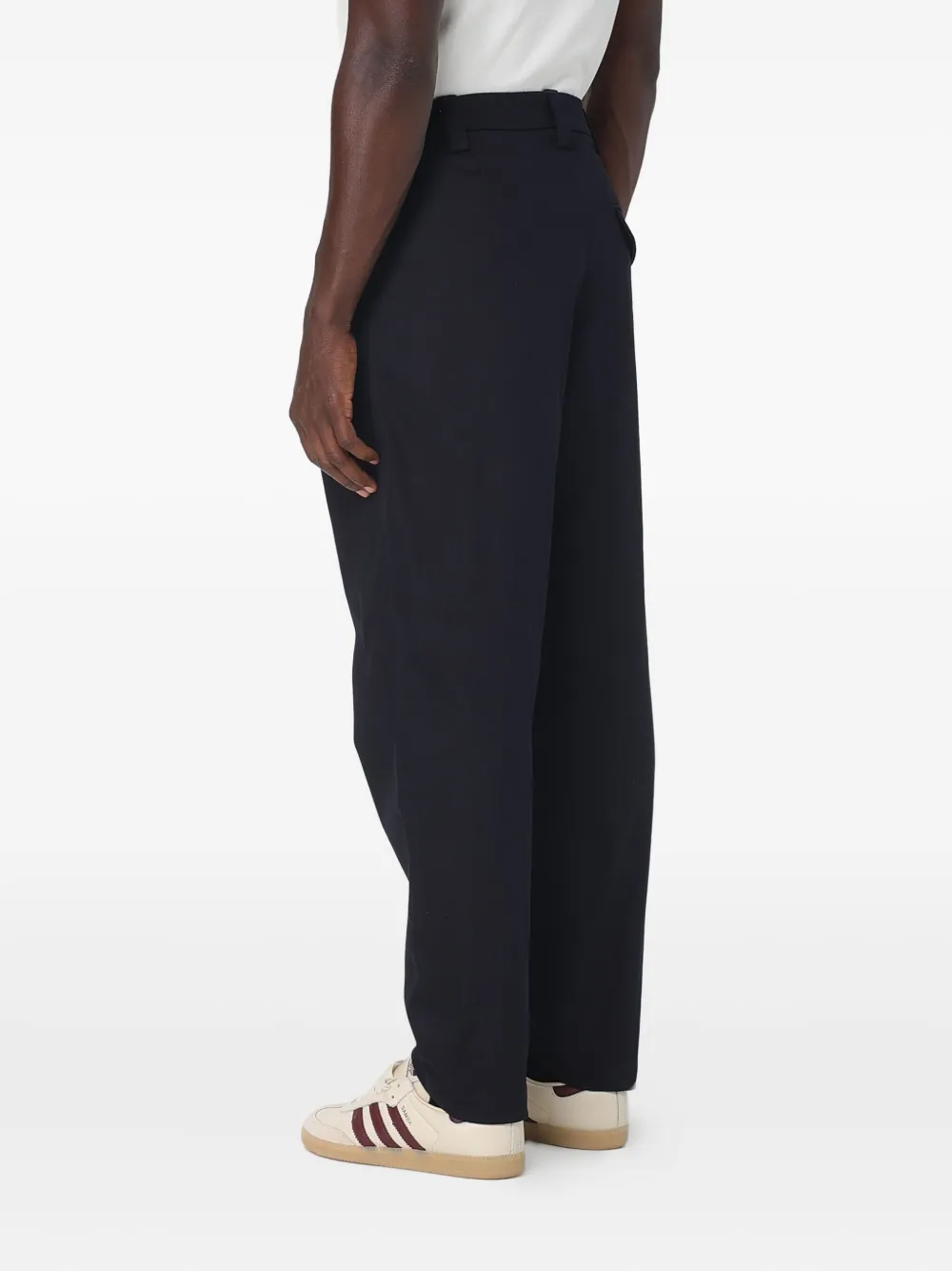 Apc Renato Pleated Trousers In Blue