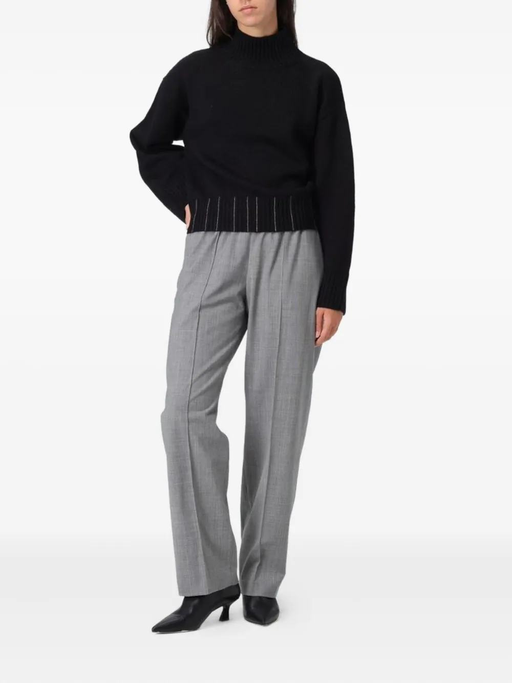 Fabiana Filippi Gestreepte coltrui Zwart