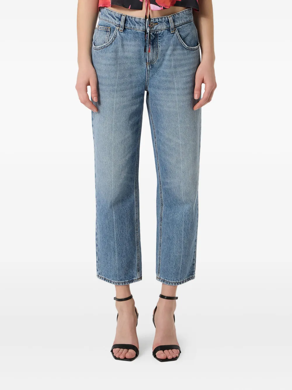 Blumarine Jeans met whisker-effect Blauw