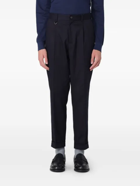Paolo Pecora pantalones tapered con detalles de pinzas