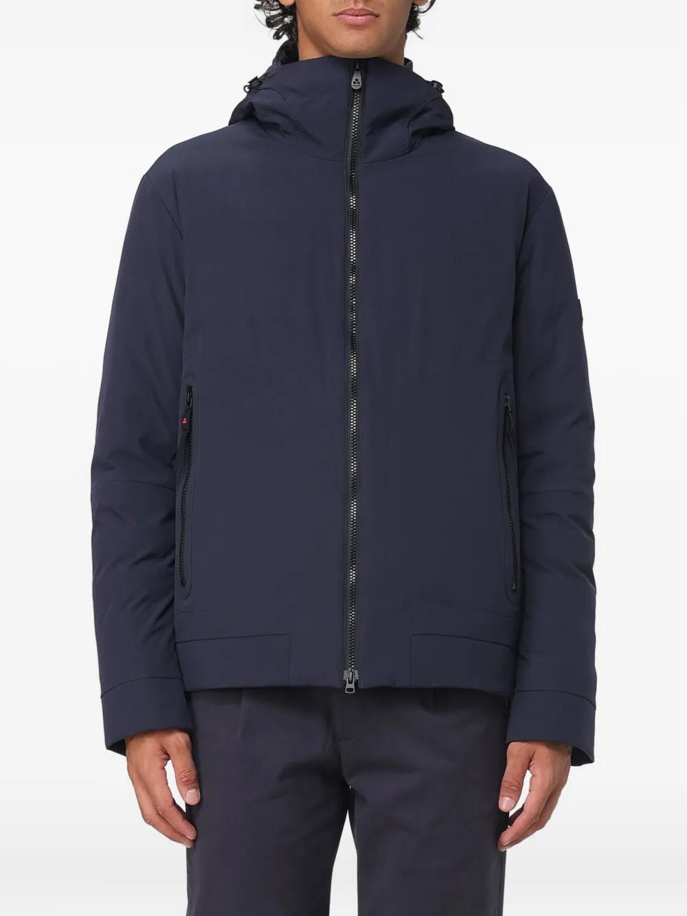 Peuterey Hooded Zip-up Jacket In Blue
