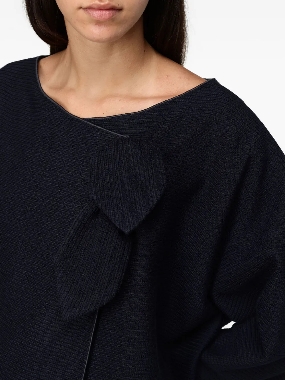 Emporio Armani Jack met strikdetail Blauw