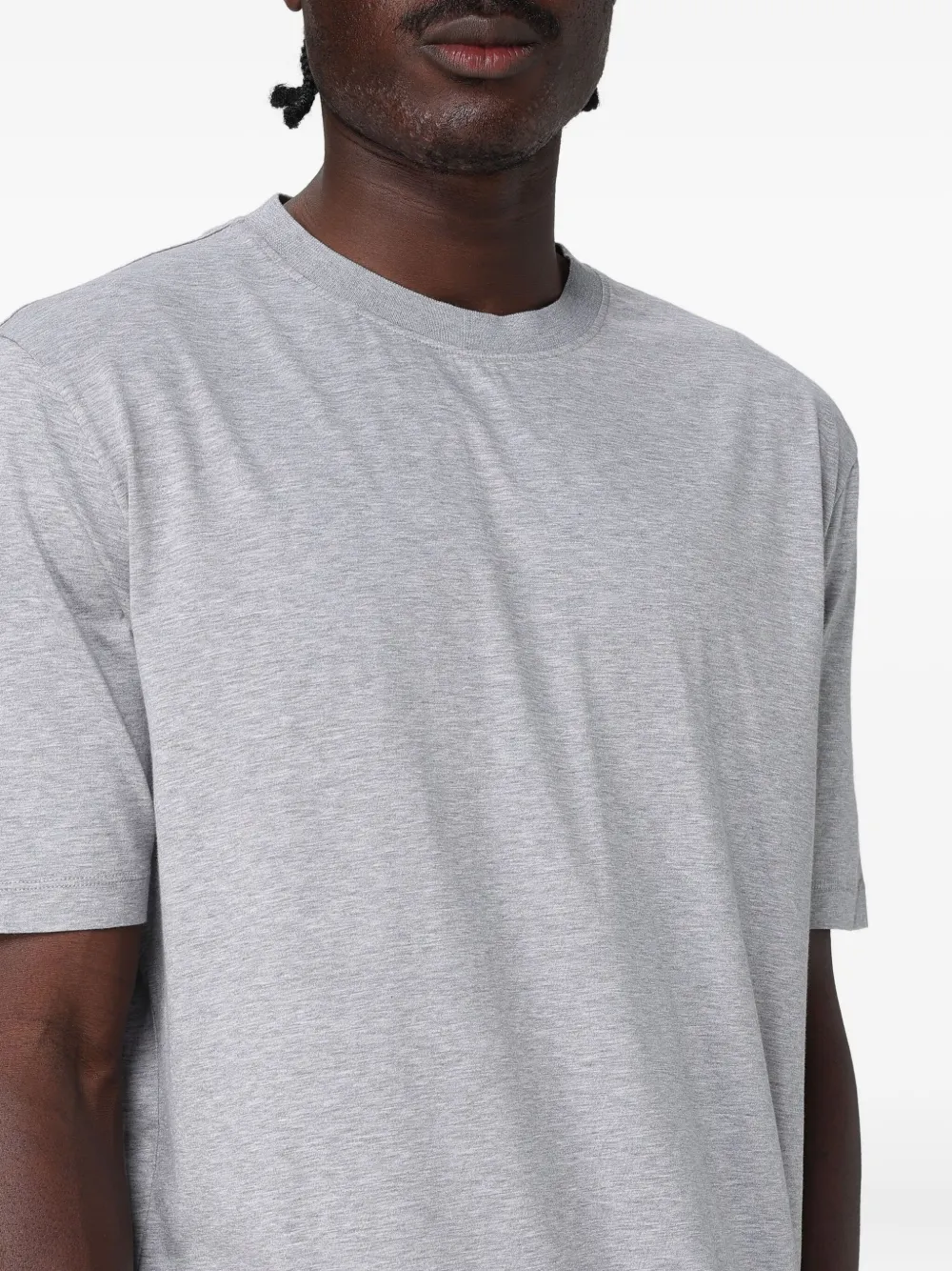 Zanone T-shirt met korte mouwen Grijs