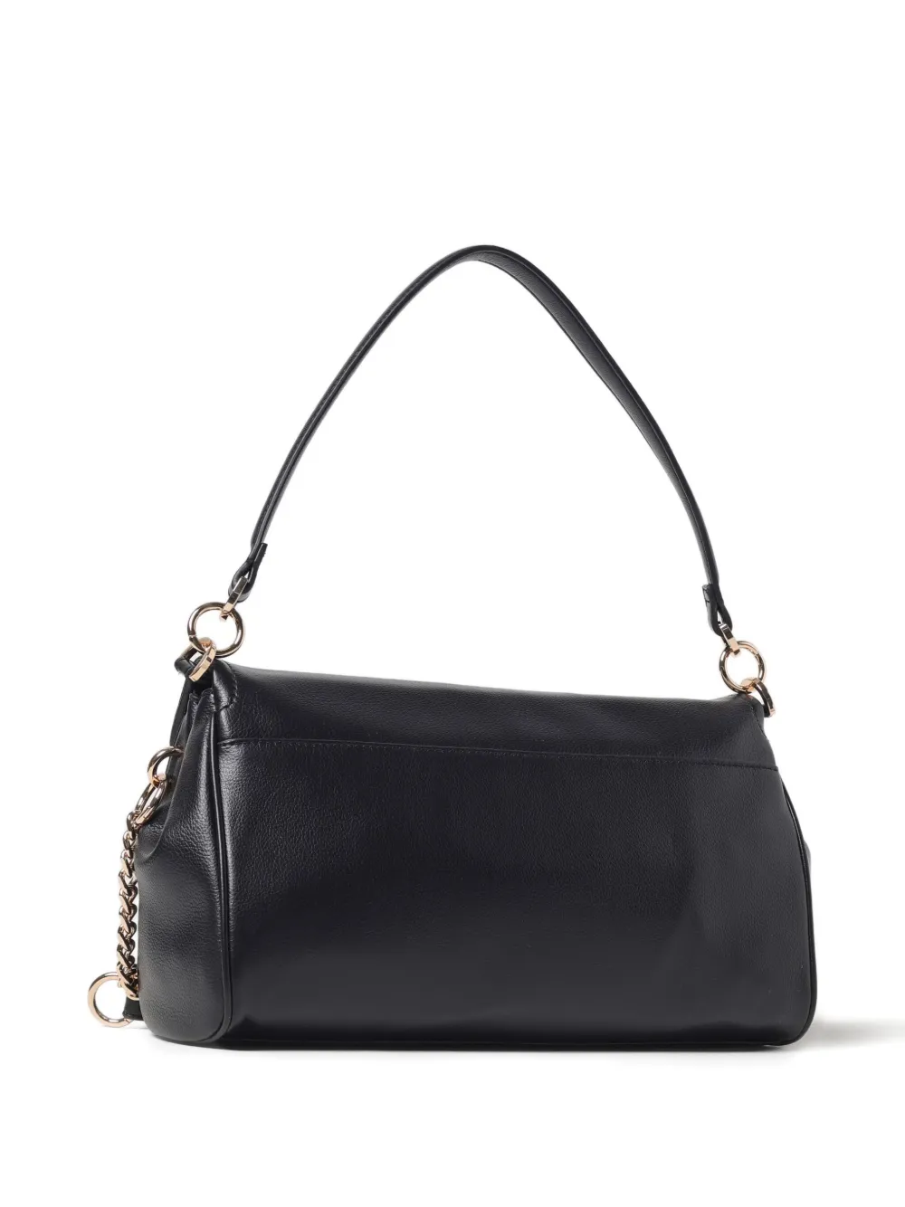 Liu •jo Medium Ecs Padlock Shoulder Bag In Black