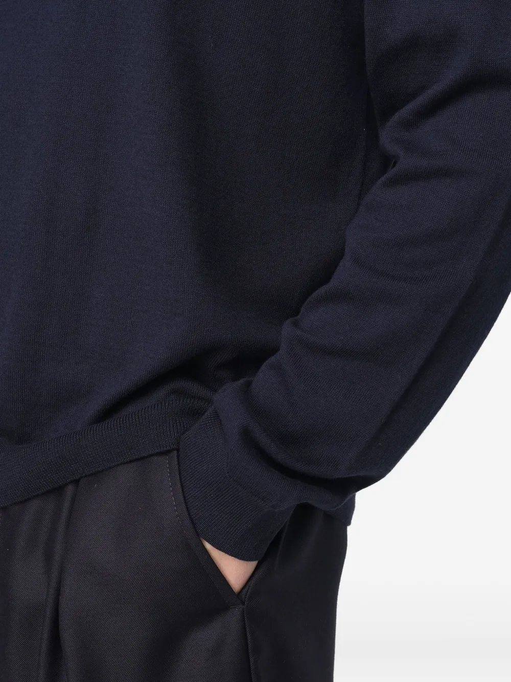 A.P.C. Matt trui met ronde hals Blauw