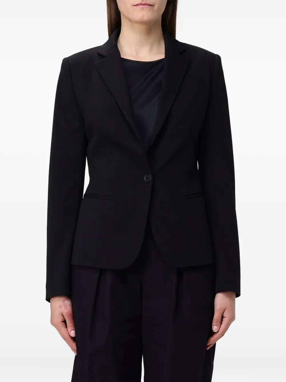 Dondup Single-breasted Blazer In Black