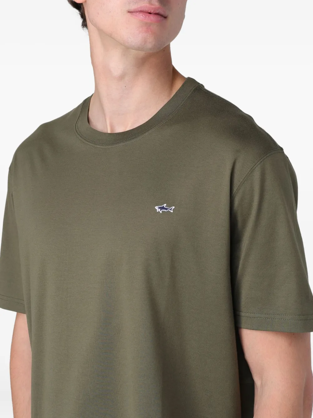 Paul & Shark T-shirt met logodetail Groen