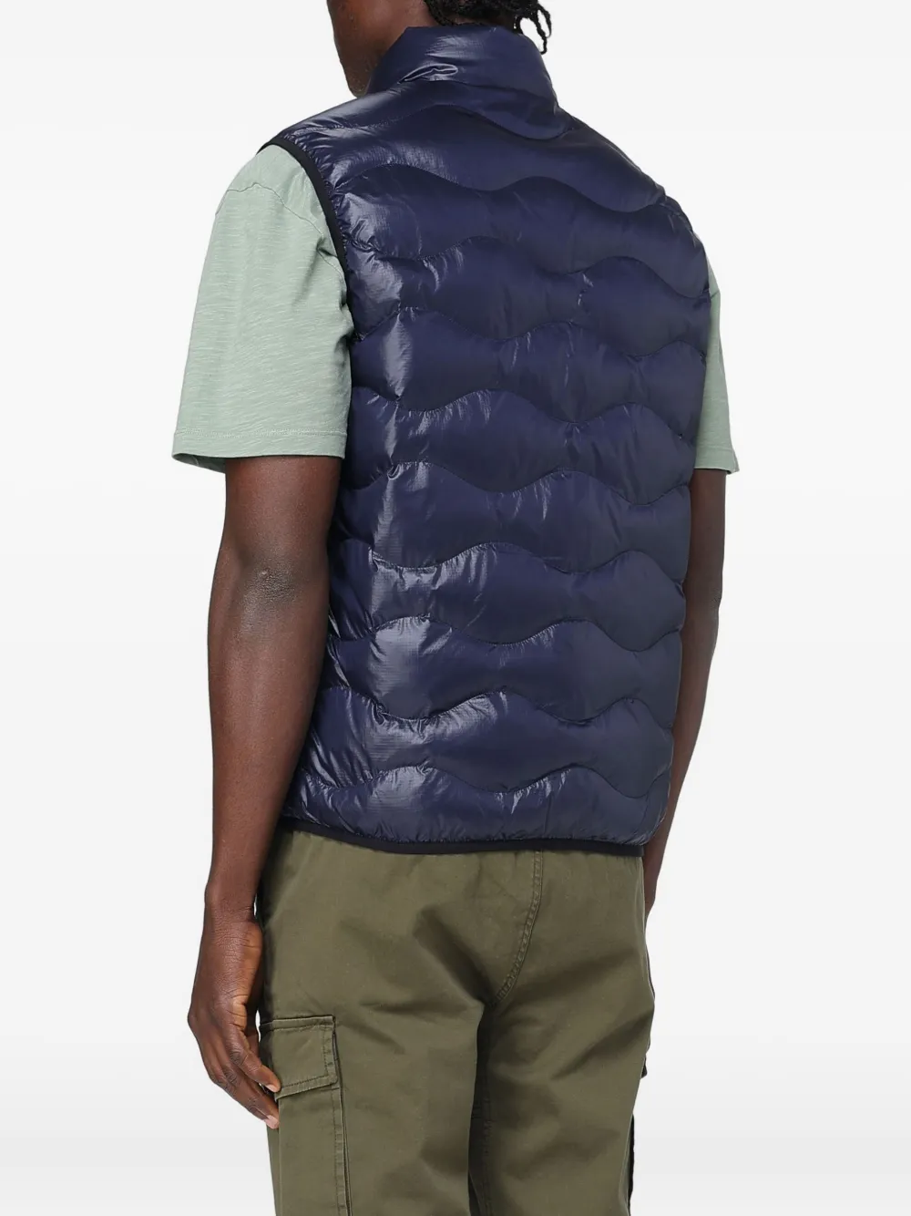 Blauer Danny Quilted Gilet In Blue