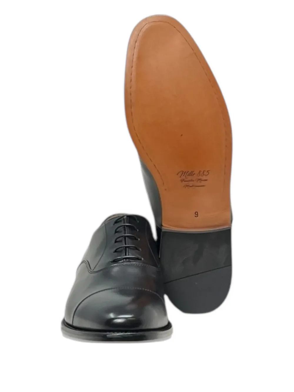 MILLE 885 Latin Oxford schoenen met bewerkte neus Zwart