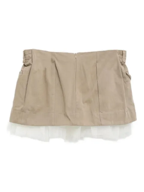August Barron layered mini skirt
