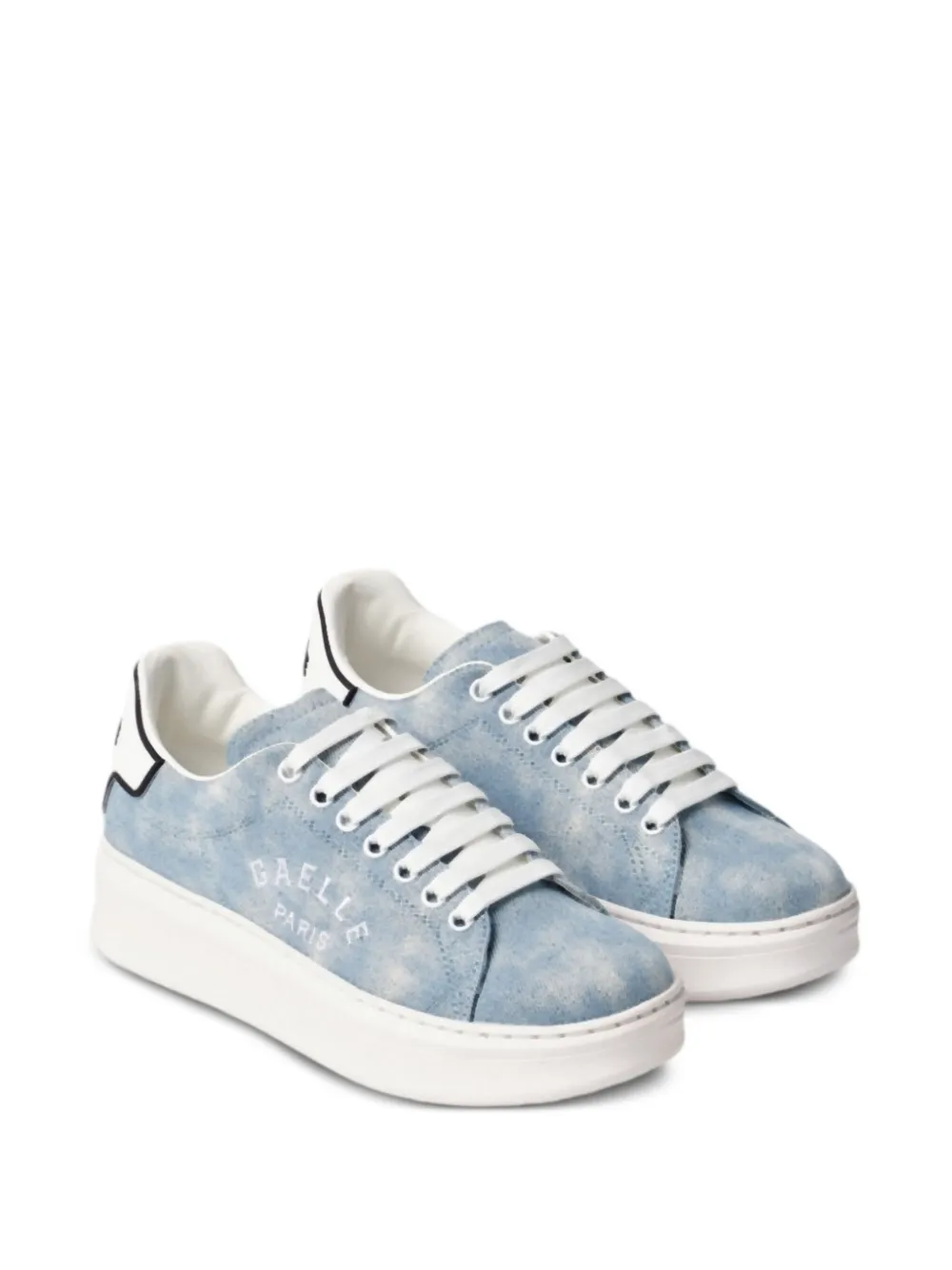 Gaelle logo-embroidery denim sneakers | Low-Tops | Image 2