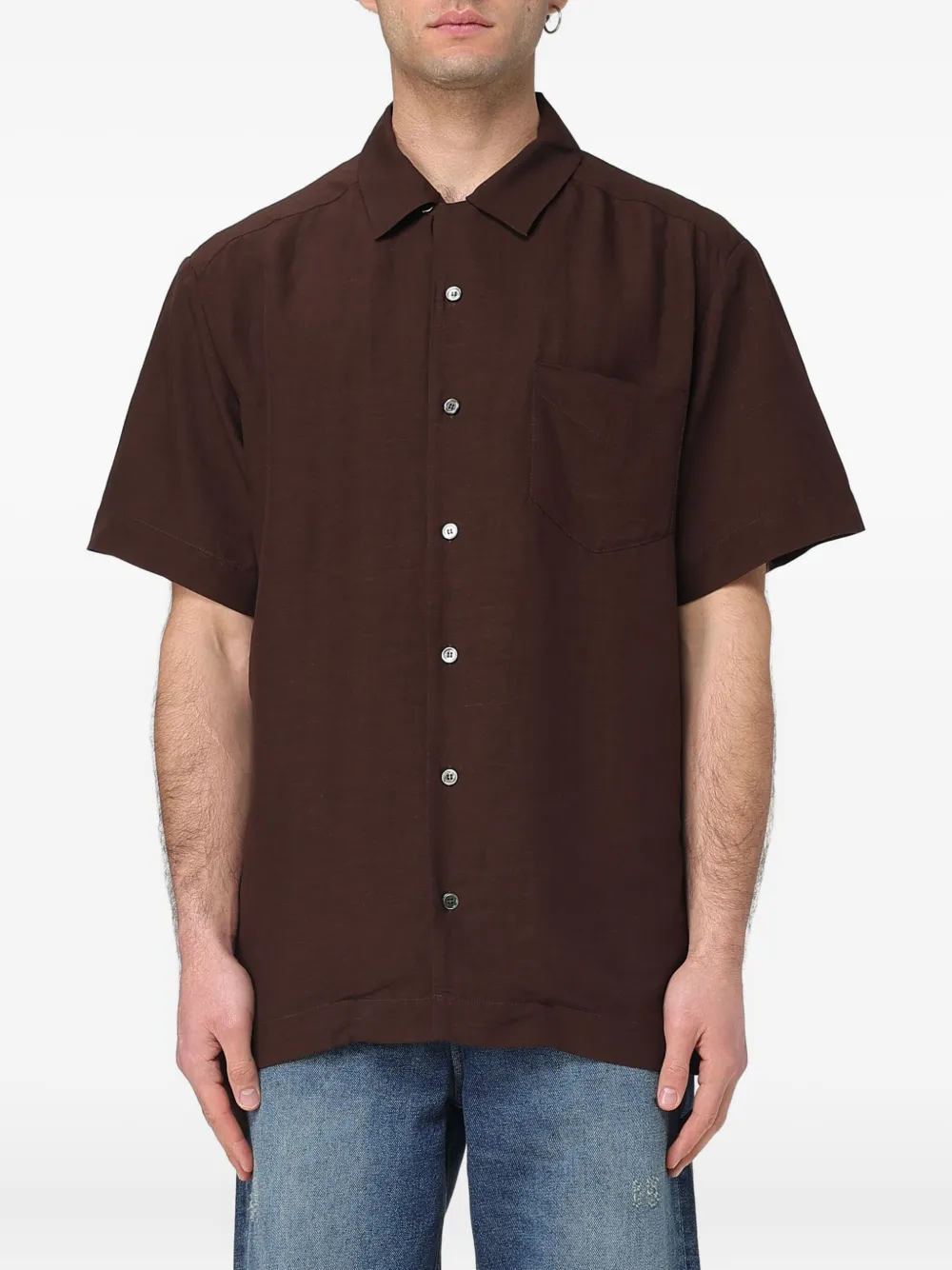 A.P.C. Roy pocket short-sleeve shirt | Brown | Image 1