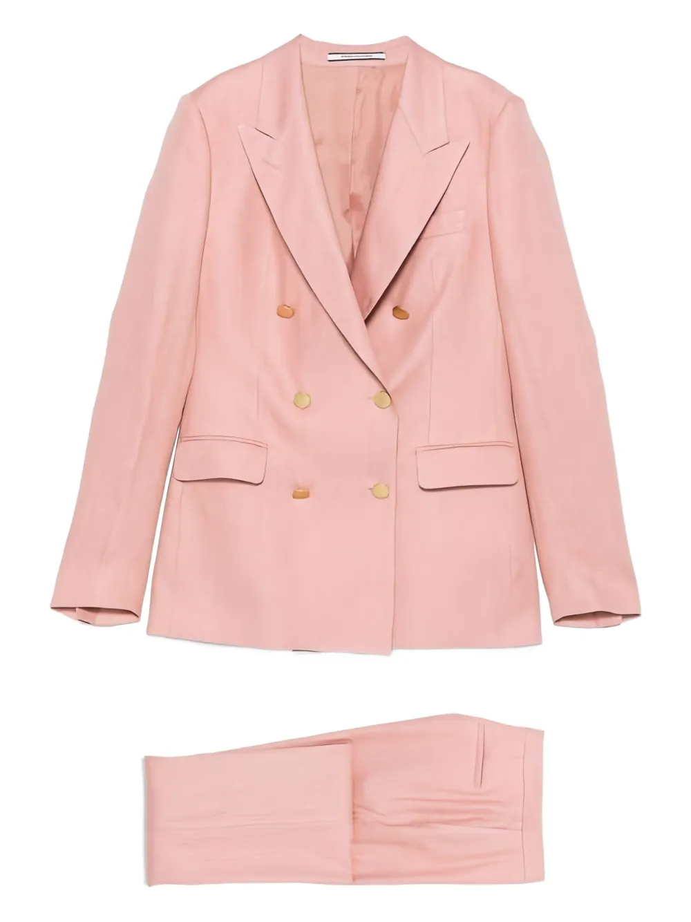Tagliatore Parigi Double-breasted Suit In Pink