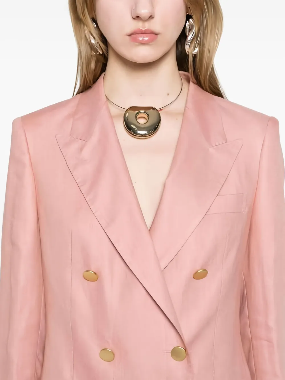 Tagliatore Parigi Double-breasted Suit In Pink