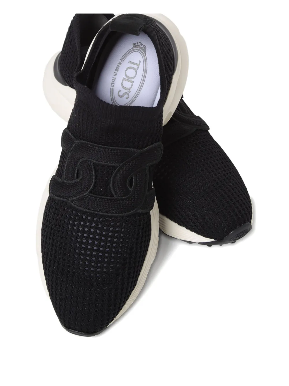 Tod's Sneakers met kettingpatch Zwart