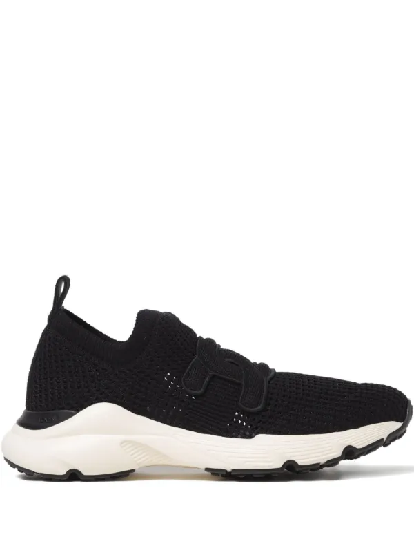 Tod's Chain Patch Sneakers in Black