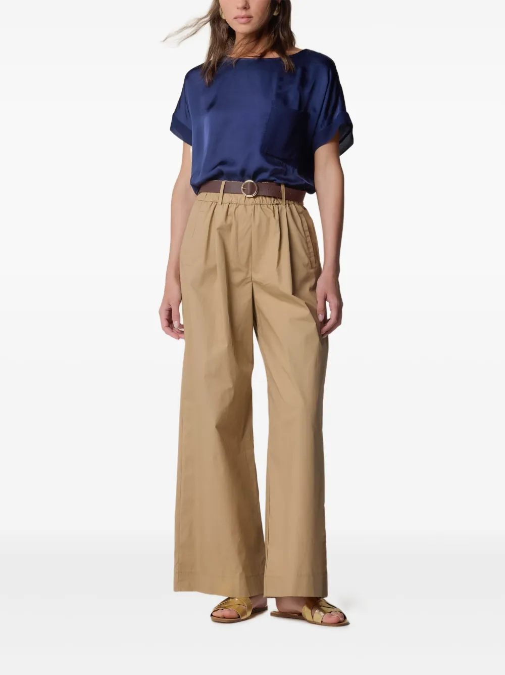 Kocca Magdalene geplooide broek Beige