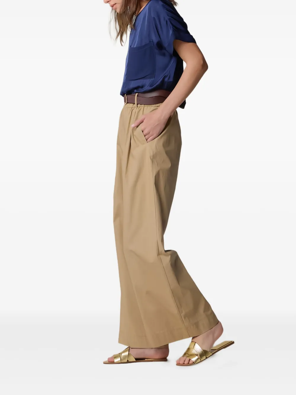 Kocca Magdalene geplooide broek Beige