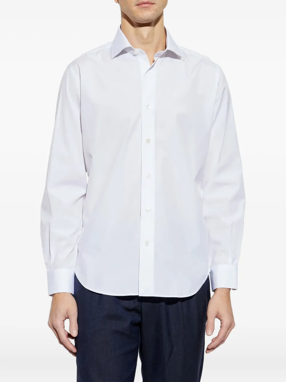Eleventy Overhemd met knopen Wit