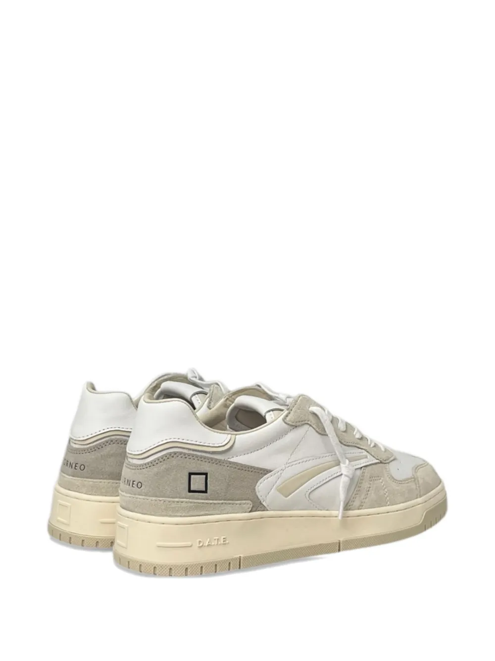 Date Torneo Perforated-panel Sneakers In Brown