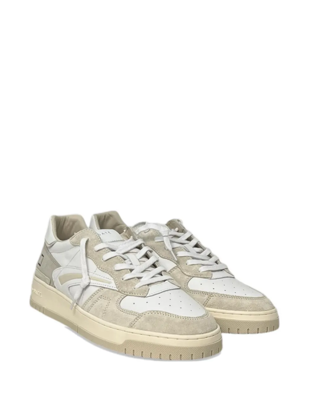 Date Torneo Perforated-panel Sneakers In Brown