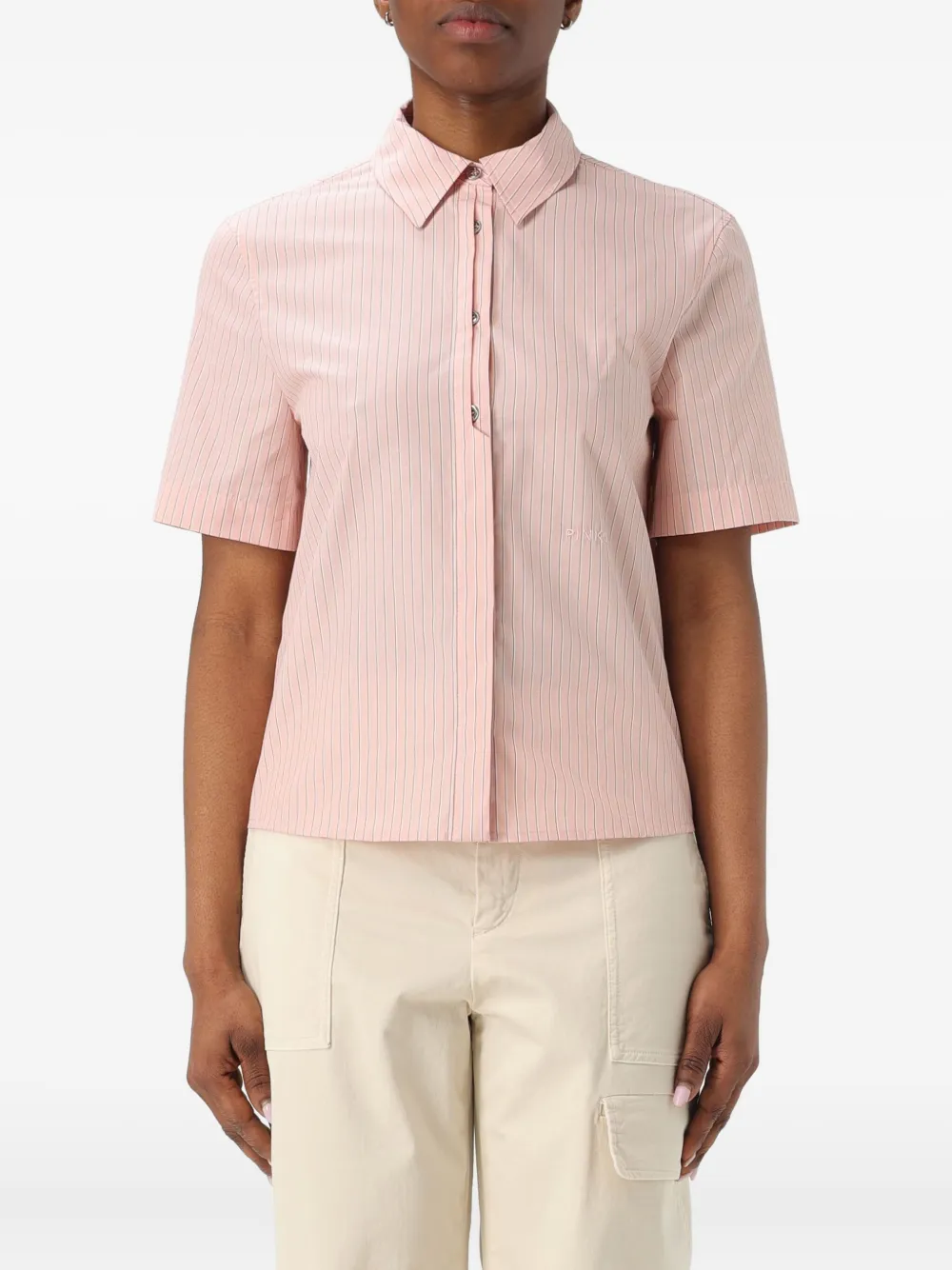 PINKO striped pattern shirt - Rosa