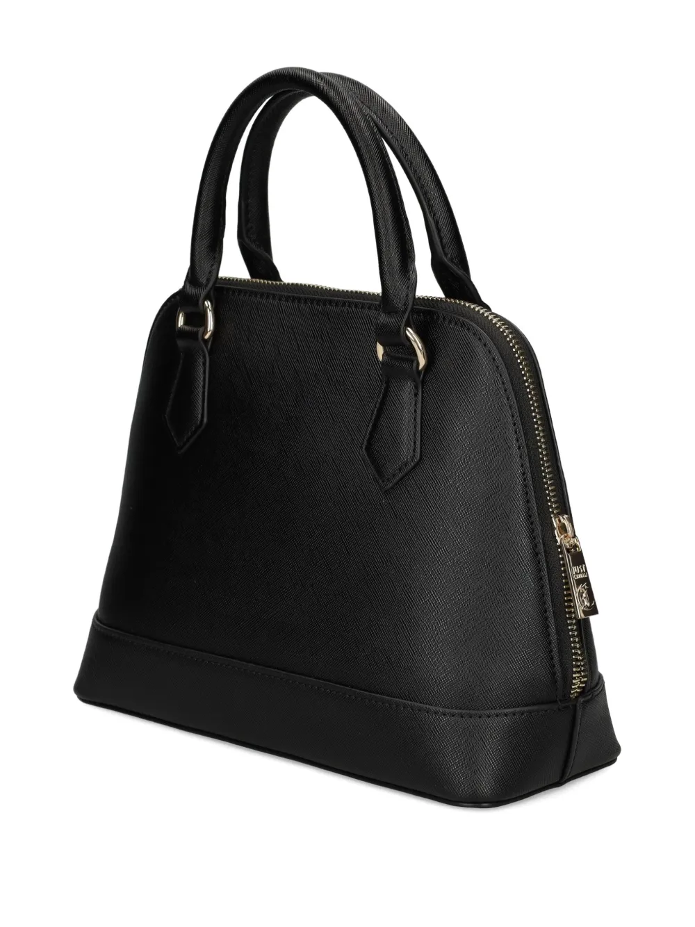 Just Cavalli Logo-plaque Tote Bag In Black