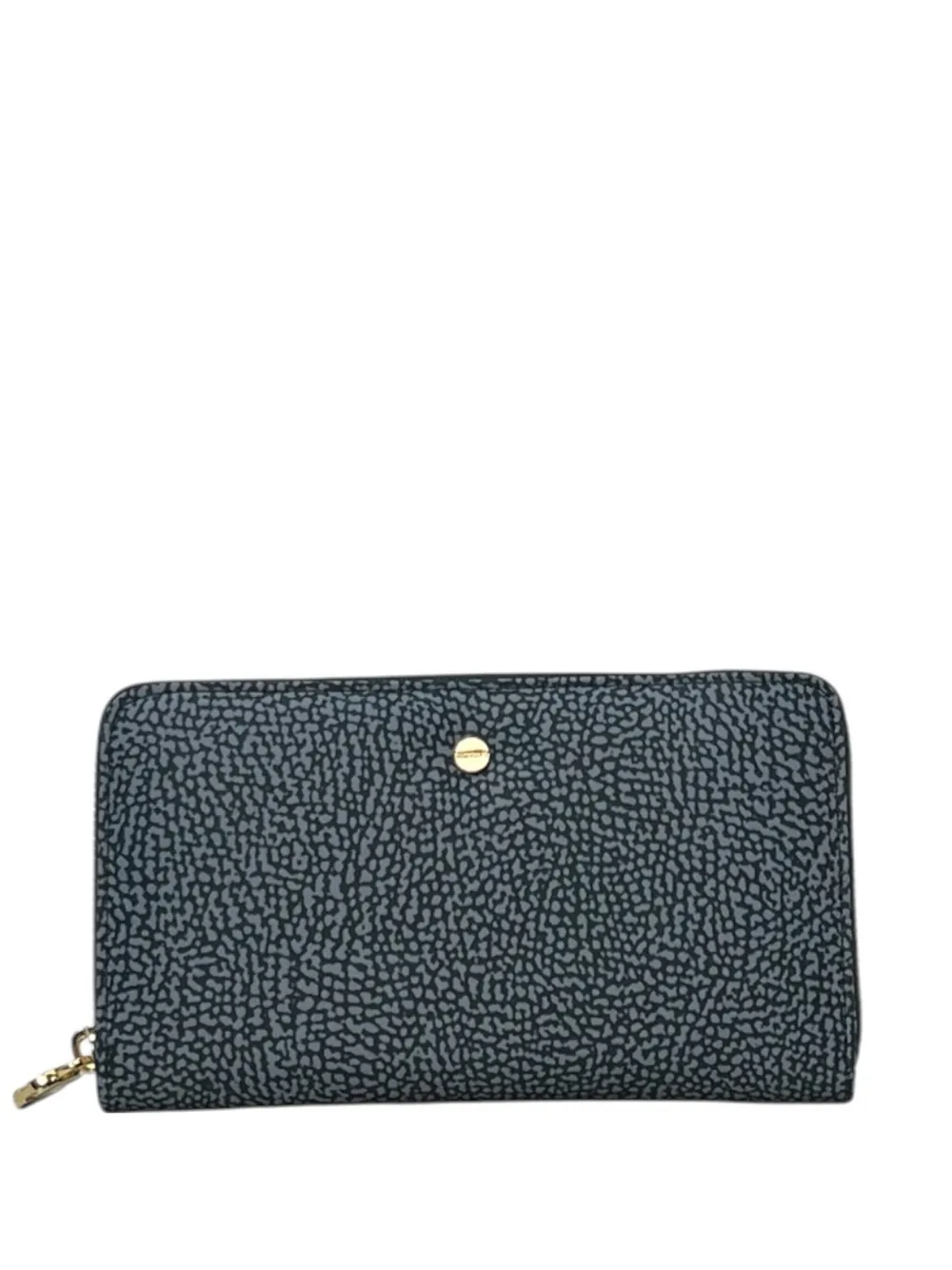 Borbonese Zip-around Large Wallet In Blue