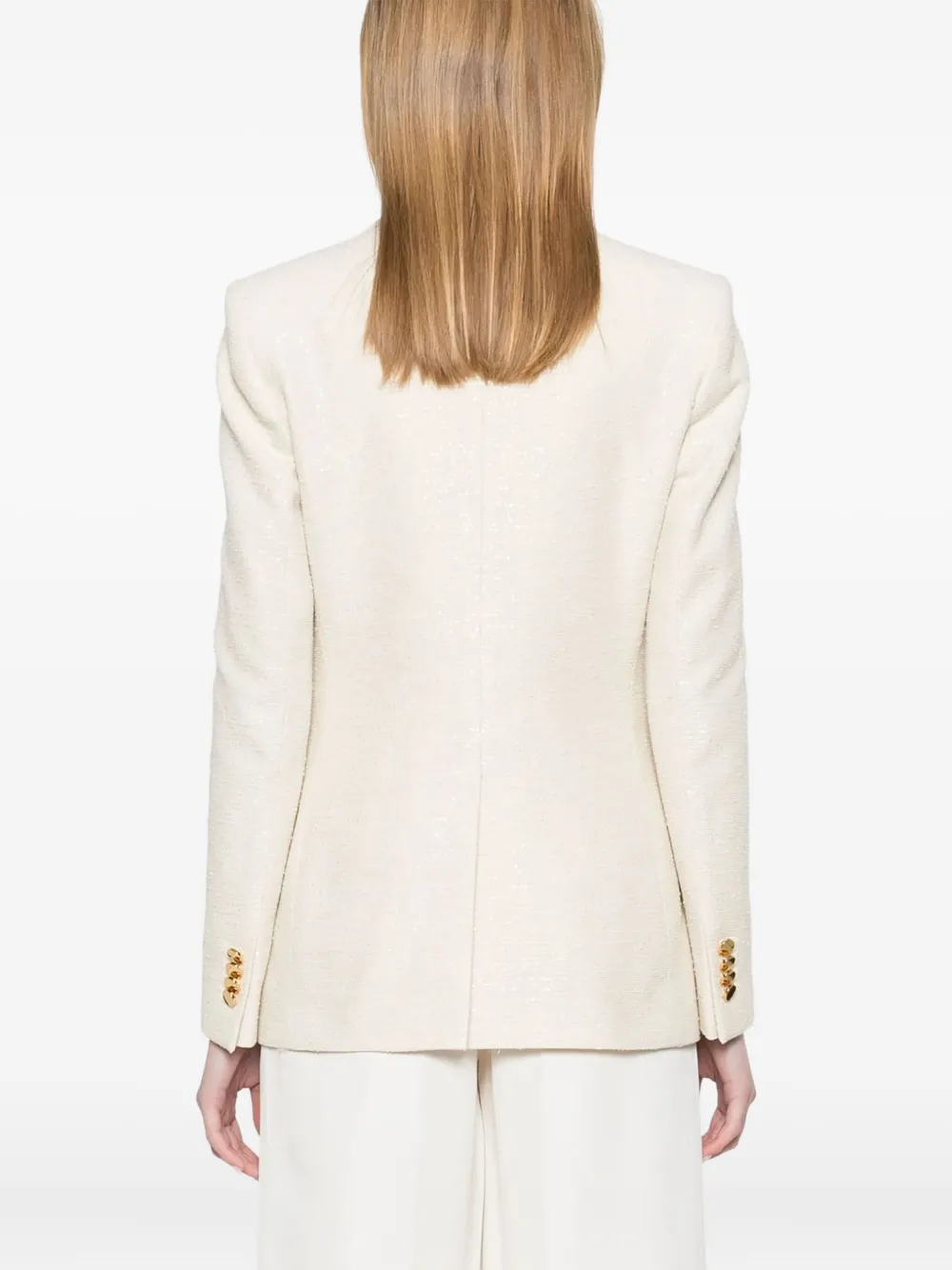 Tagliatore Blazer met enkele rij knopen Wit