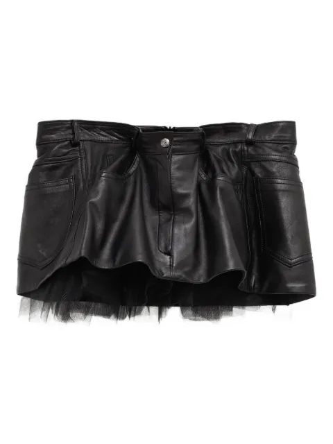 August Barron layered mini skirt
