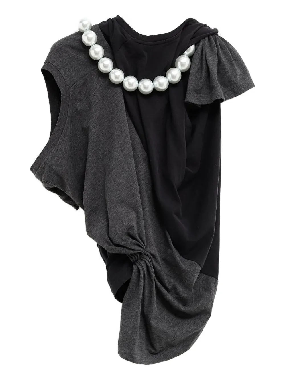 August Barron twisted graphic-print beaded T-shirt | T-Shirts & Jersey Shirts | Image 2