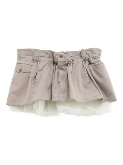 August Barron layered mini skirt