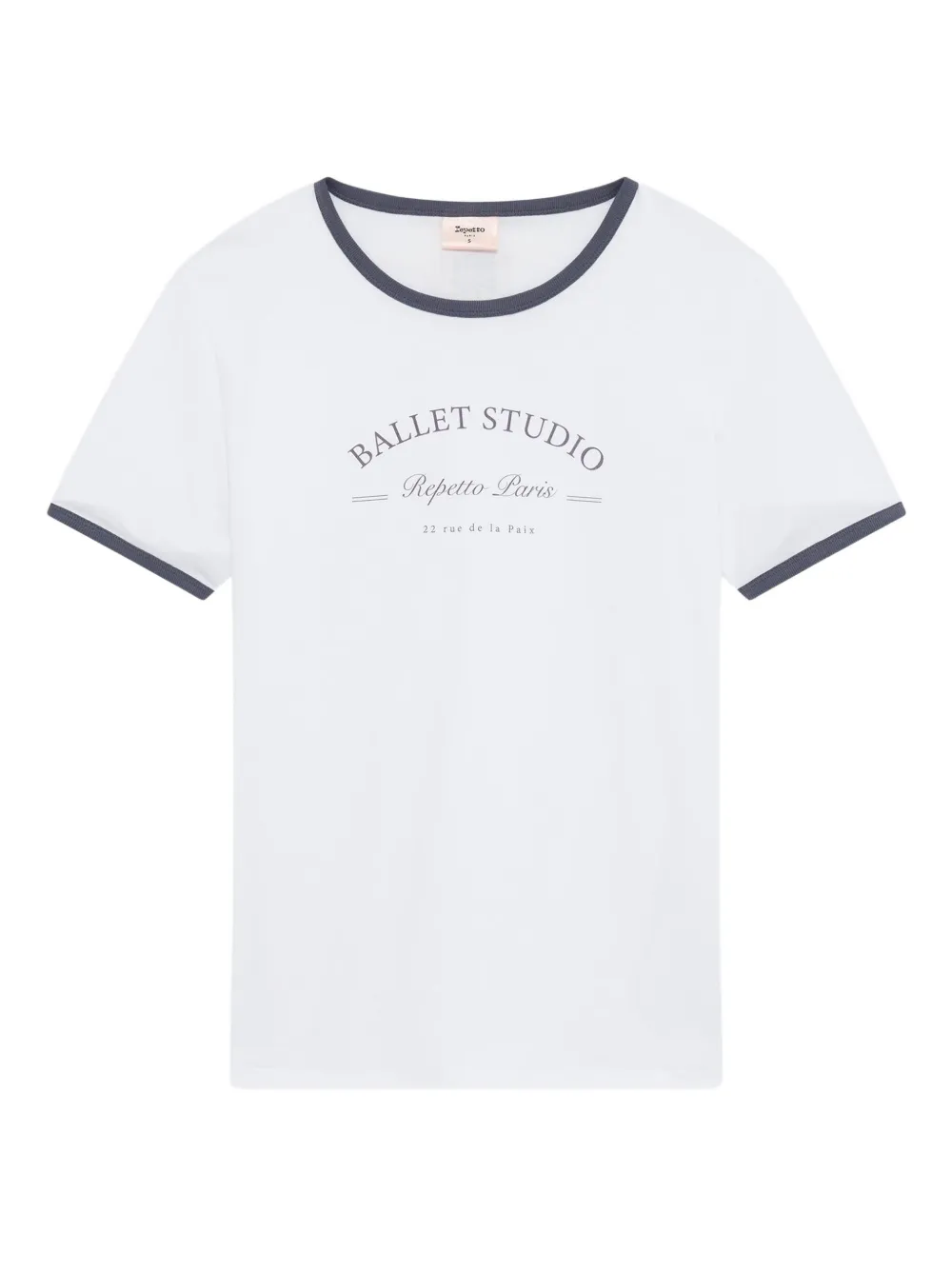 Repetto two-tone crew-neck T-shirt - Bianco