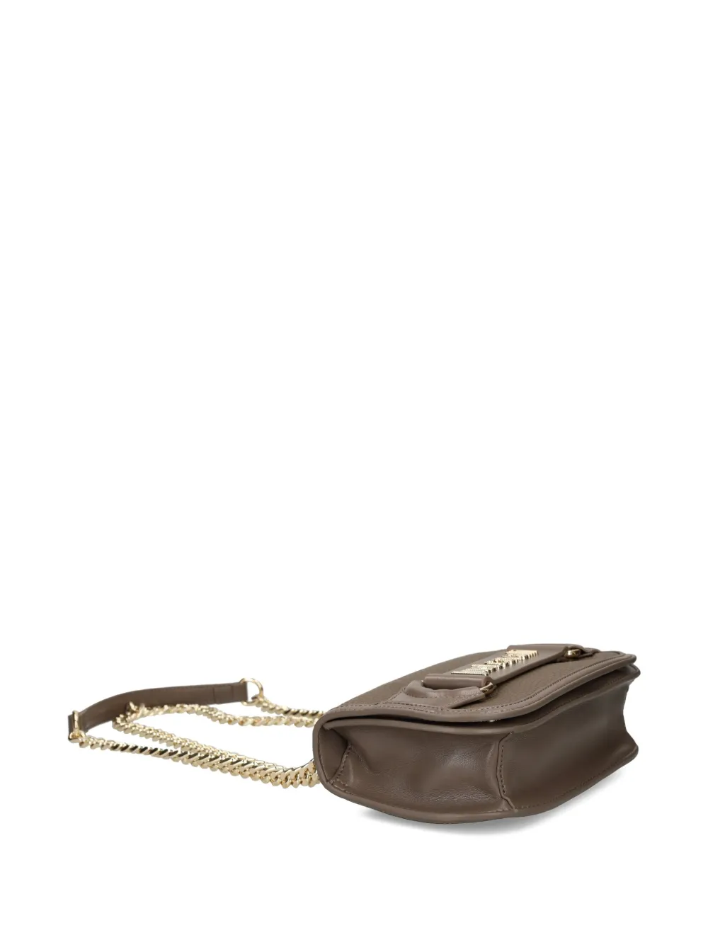 Just Cavalli Logo-plaque Cross Body Bag In Brown
