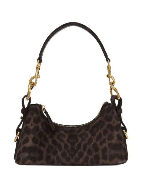 POTAMY leopard shoulder bag