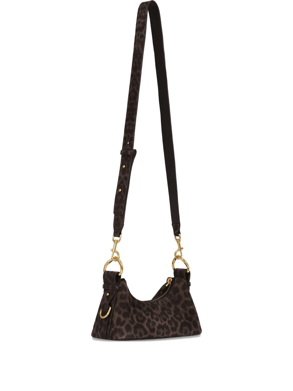 Potamy Leopard Shoulder Bag In Brown