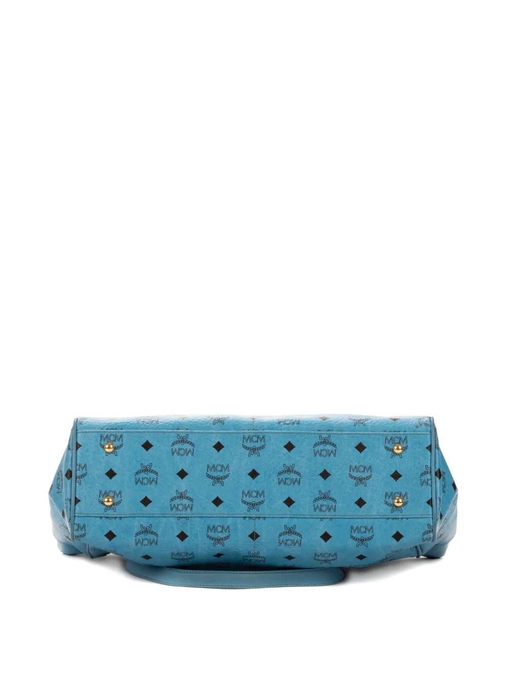  Mcm Pre-owned Visetos Tote Bag - Blue 
