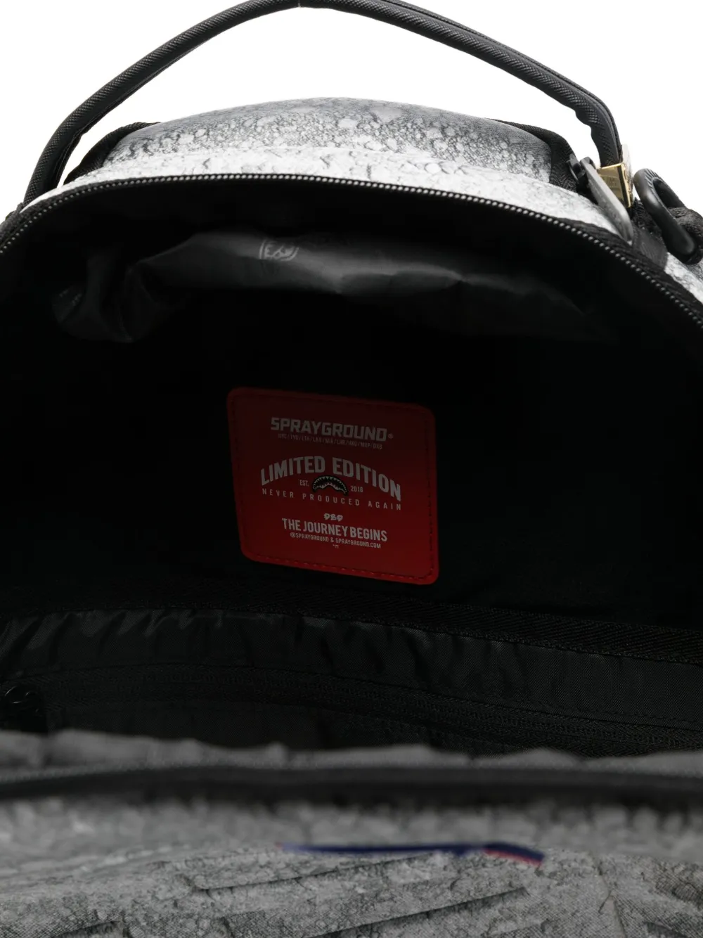 Sprayground X Nasa Step Into The Future Backpack In Gray