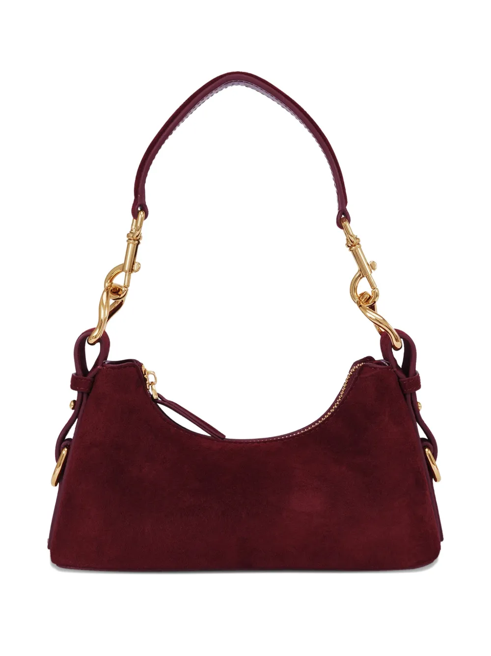 Potamy Suede Shoulder Bag In Red