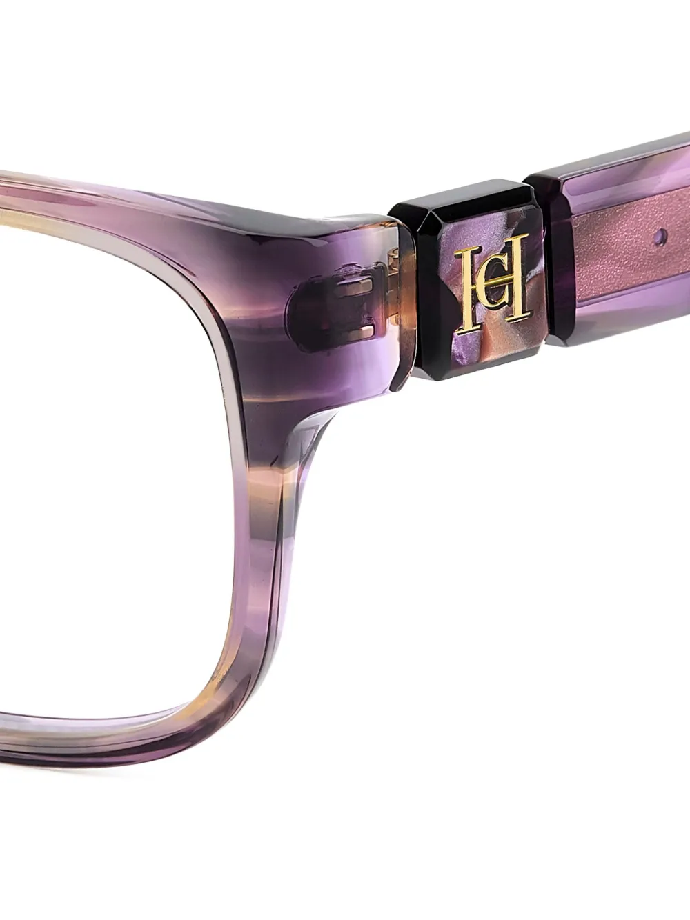 Carolina Herrera Square-frame Glasses In Brown