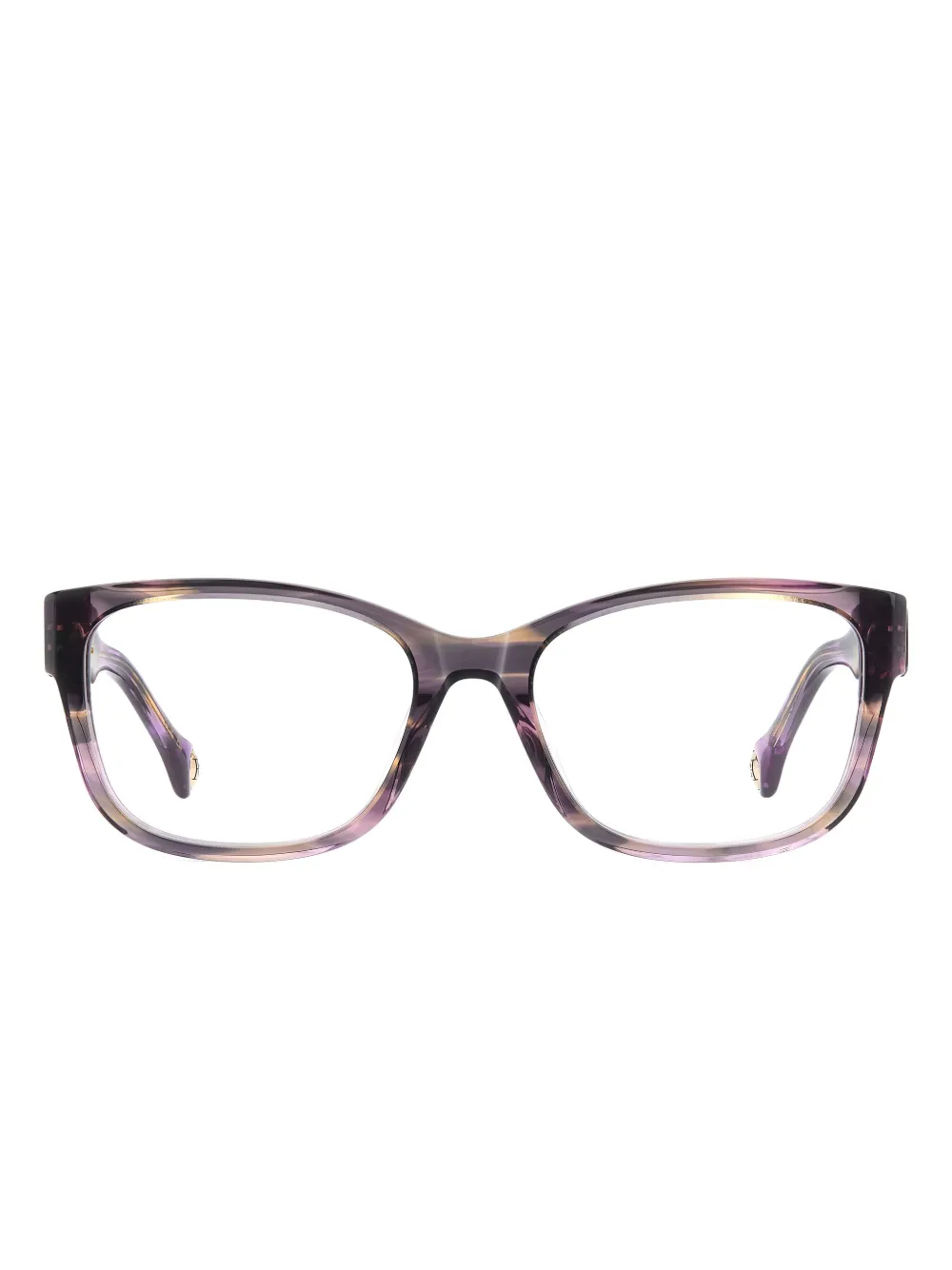 Carolina Herrera Square-frame Glasses In Brown