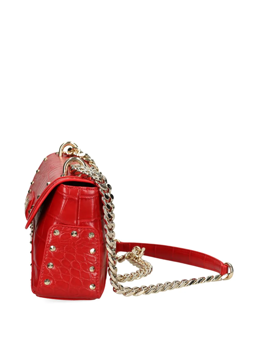 Just Cavalli Stud-embellished Cross Body Bag In Brown