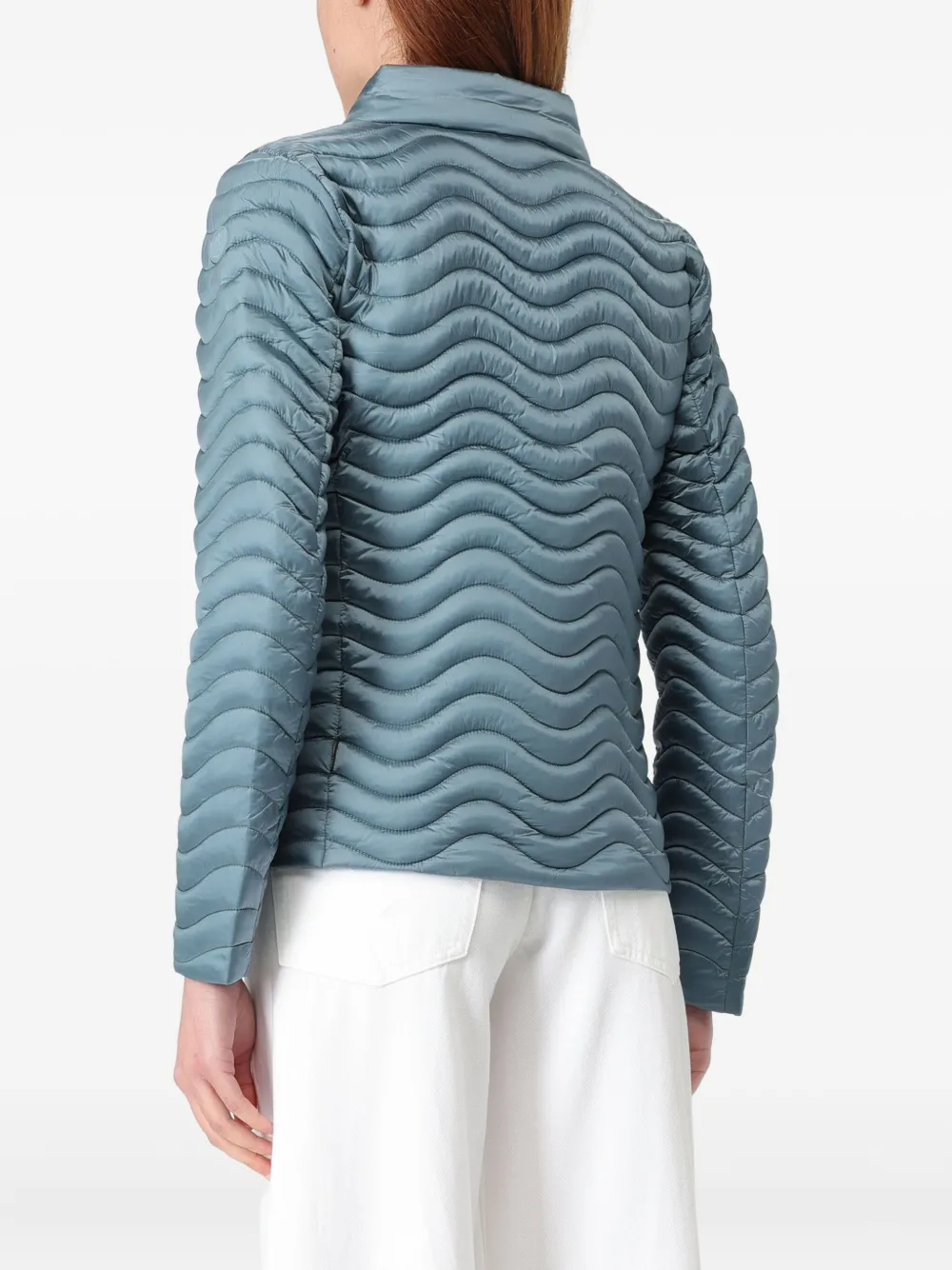 Save The Duck Pearl Wave gewatteerd jack Blauw