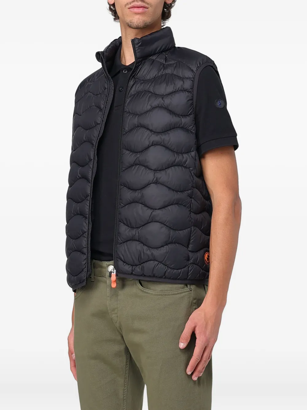 Save The Duck Quilted Down Gilet In Blue