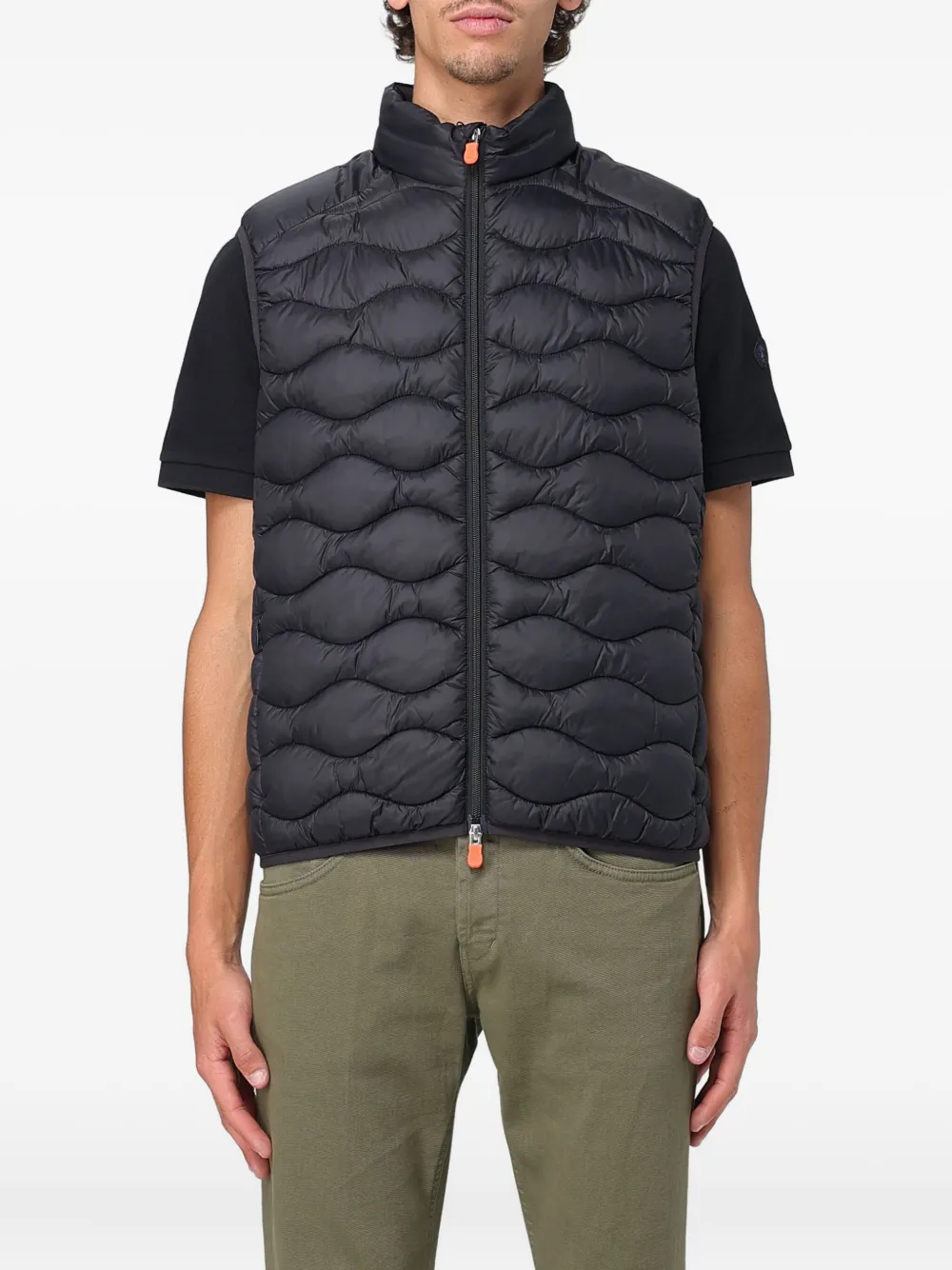 Save The Duck Quilted Down Gilet In Blue