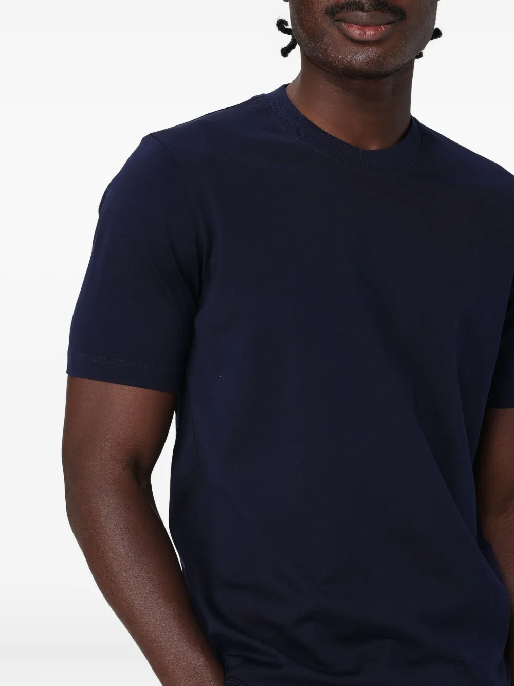 Zanone Short-sleeves Cotton T-shirt In Blue