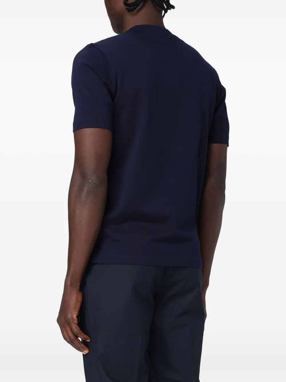 Zanone Short-sleeves Cotton T-shirt In Blue